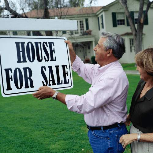 happy guy selling home
