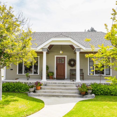 Sunny porch bungalow